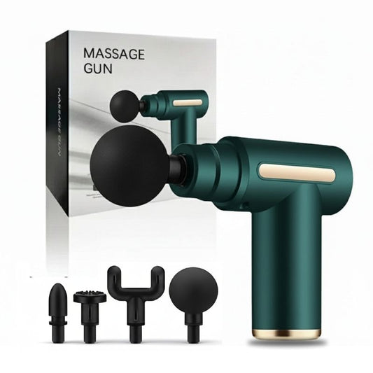 Emerald Green and Stark Red Pro 4-Head Percussion Massager Fascia Gun | Fascia Gun | Percussion Massager | Percussion Massagers | Fascia Guns | Muscle Massage Gun | Fascial Gun | Fascia Massage Gun | Fascial Massage Gun | Percussion Massage Gun | Portable Massage Gun | Percussion Gun | Deep Tissue Massage Gun | Electric Massage Gun | Percussion Guns | Muscle Recovery Massage Gun | Theragun | Buy Handheld Massage Gun Online Now at Myo Relief
