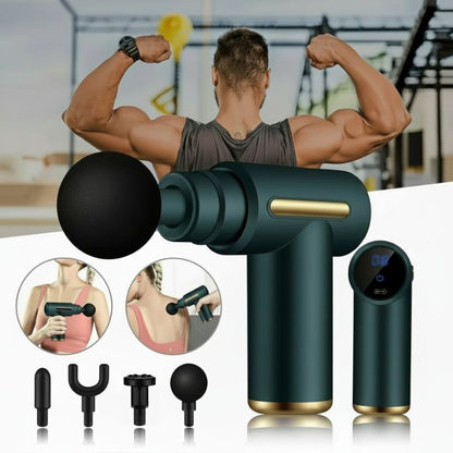 Emerald Green Pro 4-Head Percussion Massager Fascia Gun | Fascia Gun | Percussion Massager | Percussion Massagers | Fascia Guns | Muscle Massage Gun | Fascial Gun | Fascia Massage Gun | Fascial Massage Gun | Percussion Massage Gun | Portable Massage Gun | Percussion Gun | Deep Tissue Massage Gun | Electric Massage Gun | Percussion Guns | Muscle Recovery Massage Gun | Theragun | Buy Handheld Massage Gun Online Now at Myo Relief