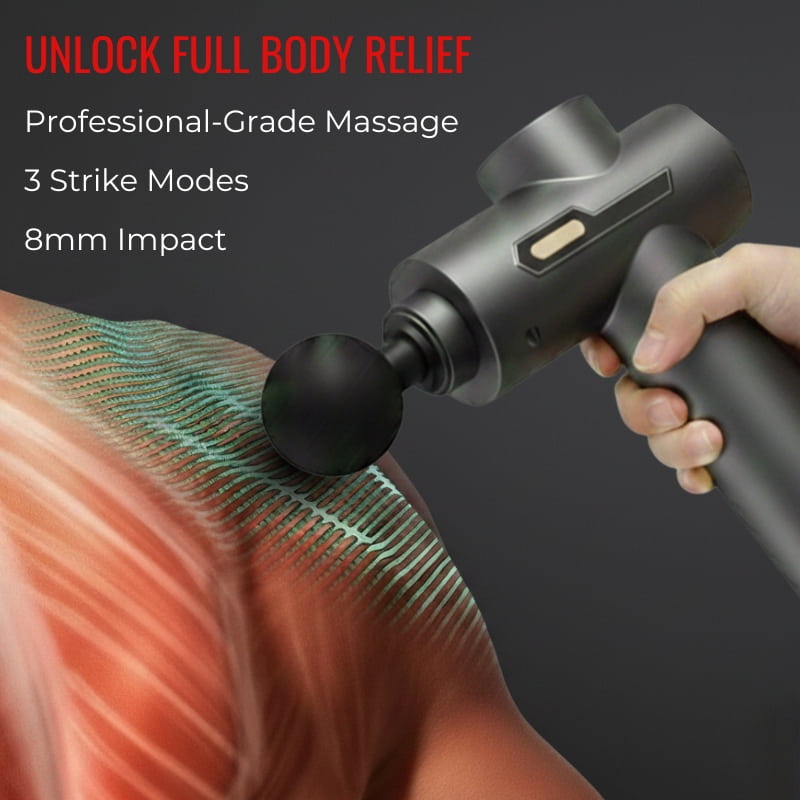 Gunmetal Grey HS-890 8-Head Percussion Massager Fascia Gun | Fascia Gun | Percussion Massager | Percussion Massagers | Fascia Guns | Muscle Massage Gun | Fascial Gun | Fascia Massage Gun | Fascial Massage Gun | Percussion Massage Gun | Portable Massage Gun | Percussion Gun | Deep Tissue Massage Gun | Electric Massage Gun | Percussion Guns | Muscle Recovery Massage Gun | Theragun | Buy Handheld Massage Gun Online Now at Myo Relief