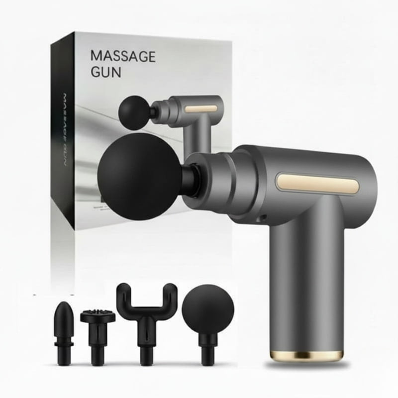 Gunmetal Grey Pro 4-Head Percussion Massager Fascia Gun | Fascia Gun | Percussion Massager | Percussion Massagers | Fascia Guns | Muscle Massage Gun | Fascial Gun | Fascia Massage Gun | Fascial Massage Gun | Percussion Massage Gun | Portable Massage Gun | Percussion Gun | Deep Tissue Massage Gun | Electric Massage Gun | Percussion Guns | Muscle Recovery Massage Gun | Theragun | Buy Handheld Massage Gun Online Now at Myo Relief