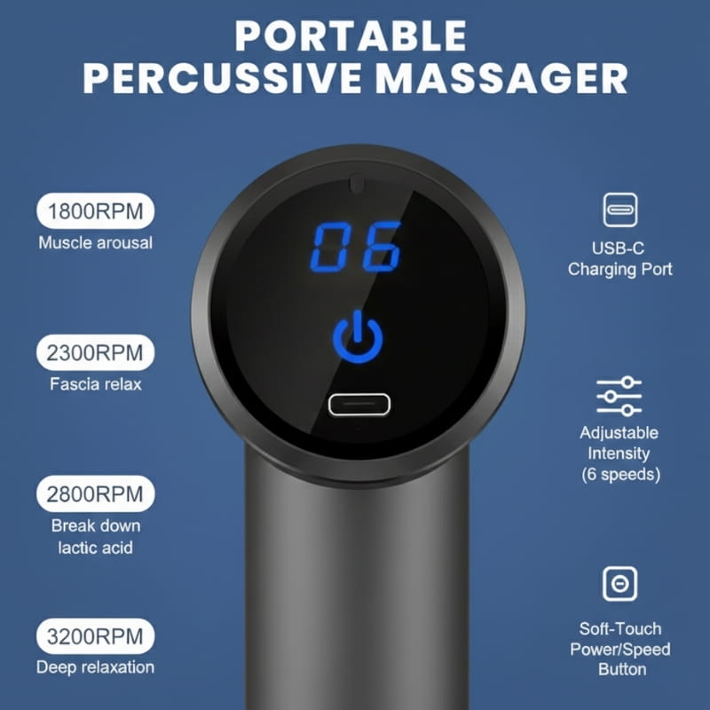 Gunmetal Grey Pro 4-Head Percussion Massager Fascia Gun | Fascia Gun | Percussion Massager | Percussion Massagers | Fascia Guns | Muscle Massage Gun | Fascial Gun | Fascia Massage Gun | Fascial Massage Gun | Percussion Massage Gun | Portable Massage Gun | Percussion Gun | Deep Tissue Massage Gun | Electric Massage Gun | Percussion Guns | Muscle Recovery Massage Gun | Theragun | Buy Handheld Massage Gun Online Now at Myo Relief