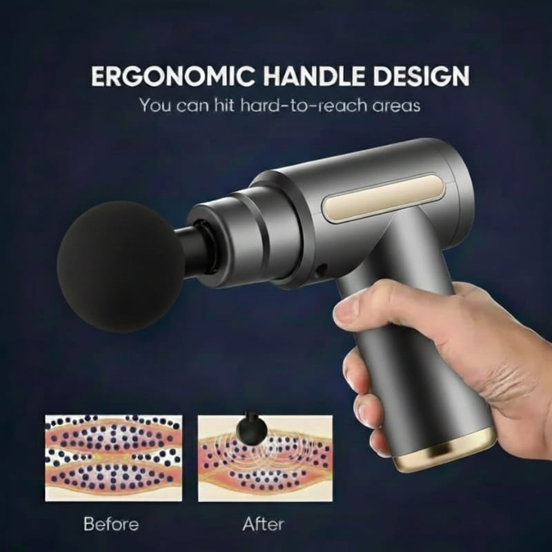 Gunmetal Grey Pro 4-Head Percussion Massager Fascia Gun | Fascia Gun | Percussion Massager | Percussion Massagers | Fascia Guns | Muscle Massage Gun | Fascial Gun | Fascia Massage Gun | Fascial Massage Gun | Percussion Massage Gun | Portable Massage Gun | Percussion Gun | Deep Tissue Massage Gun | Electric Massage Gun | Percussion Guns | Muscle Recovery Massage Gun | Theragun | Buy Handheld Massage Gun Online Now at Myo Relief