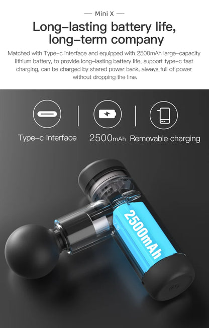 UNFINISHED! Booster Mini X Massage Gun Percussion Back and Neck Massager Electric Vibrators Portable Fitness Mini Body Massage Machine