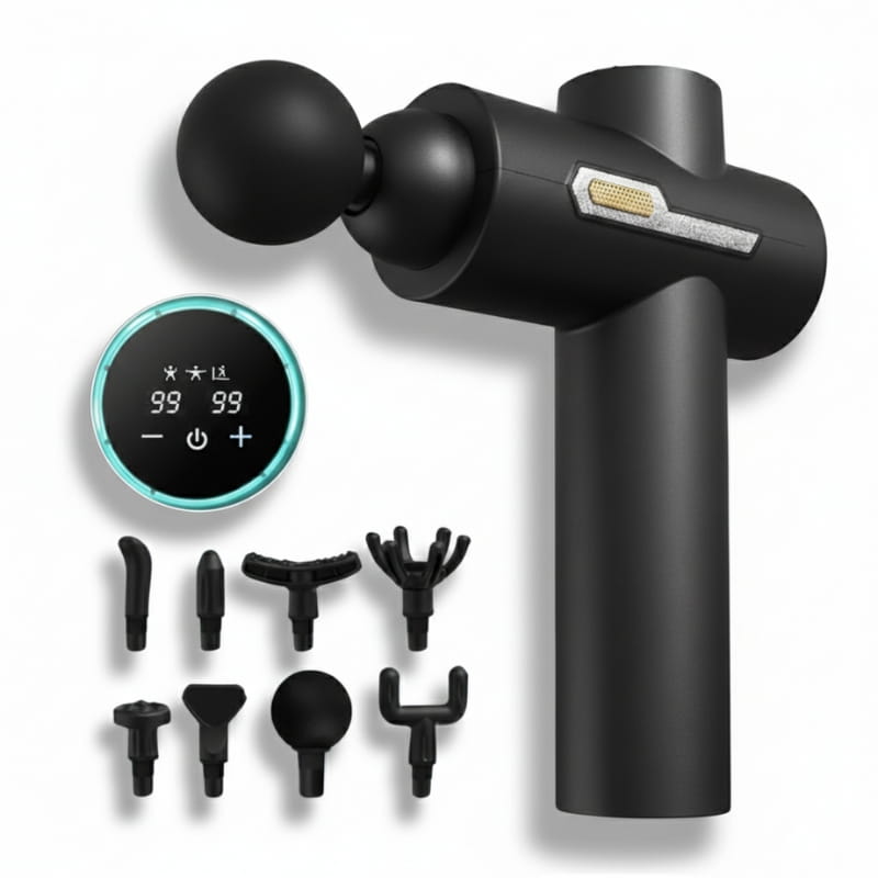 Midnight Black HS-890 8-Head Percussion Massager Fascia Gun | Fascia Gun | Percussion Massager | Percussion Massagers | Fascia Guns | Muscle Massage Gun | Fascial Gun | Fascia Massage Gun | Fascial Massage Gun | Percussion Massage Gun | Portable Massage Gun | Percussion Gun | Deep Tissue Massage Gun | Electric Massage Gun | Percussion Guns | Muscle Recovery Massage Gun | Theragun | Buy Handheld Massage Gun Online Now at Myo Relief