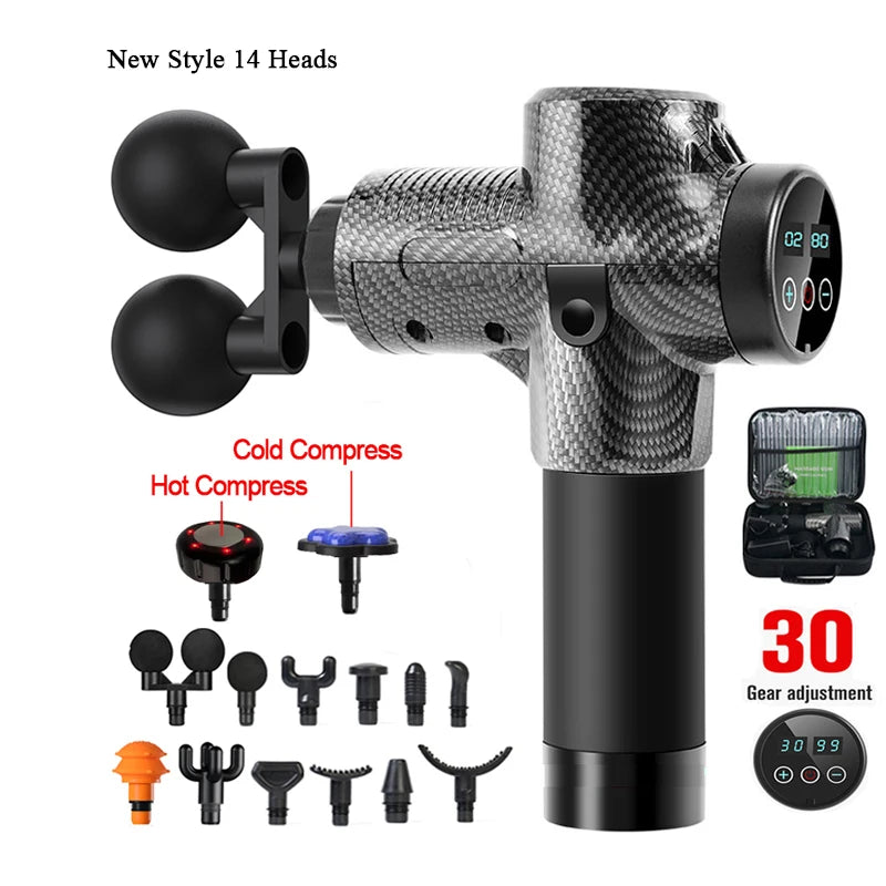 JM MG0005 6/12/14-Head Percussion Massager Fascia Gun | Fascia Gun | Percussion Massager |  | Percussion Massagers | Fascia Guns | Muscle Massage Gun | Fascial Gun | Fascia Massage Gun | Fascial Massage Gun | Percussion Massage Gun | Portable Massage Gun | Percussion Gun | Deep Tissue Massage Gun | Electric Massage Gun | Percussion Guns | Muscle Recovery Massage Gun | Theragun | Buy Handheld Massage Gun Online Now at Myo Relief