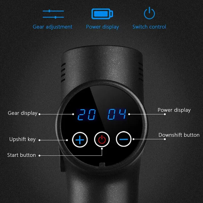 YOSYO YJ02 6-Head Percussion Massager Fascia Gun | Fascia Gun | Percussion Massager |  | Percussion Massagers | Fascia Guns | Muscle Massage Gun | Fascial Gun | Fascia Massage Gun | Fascial Massage Gun | Percussion Massage Gun | Portable Massage Gun | Percussion Gun | Deep Tissue Massage Gun | Electric Massage Gun | Percussion Guns | Muscle Recovery Massage Gun | Theragun | Buy Handheld Massage Gun Online Now at Myo Relief