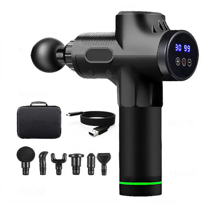 YOSYO 6-Head Percussion Massager Fascia Gun | Fascia Gun | Percussion Massager |  | Percussion Massagers | Fascia Guns | Muscle Massage Gun | Fascial Gun | Fascia Massage Gun | Fascial Massage Gun | Percussion Massage Gun | Portable Massage Gun | Percussion Gun | Deep Tissue Massage Gun | Electric Massage Gun | Percussion Guns | Muscle Recovery Massage Gun | Theragun | Buy Handheld Massage Gun Online Now at Myo Relief