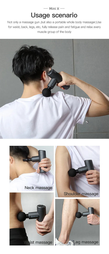 UNFINISHED! Booster Mini X Massage Gun Percussion Back and Neck Massager Electric Vibrators Portable Fitness Mini Body Massage Machine
