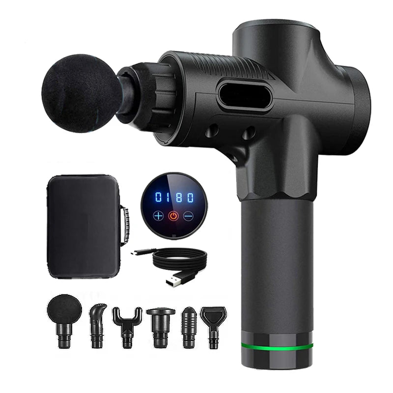 YOSYO YJ02 6-Head Percussion Massager Fascia Gun | Fascia Gun | Percussion Massager |  | Percussion Massagers | Fascia Guns | Muscle Massage Gun | Fascial Gun | Fascia Massage Gun | Fascial Massage Gun | Percussion Massage Gun | Portable Massage Gun | Percussion Gun | Deep Tissue Massage Gun | Electric Massage Gun | Percussion Guns | Muscle Recovery Massage Gun | Theragun | Buy Handheld Massage Gun Online Now at Myo Relief