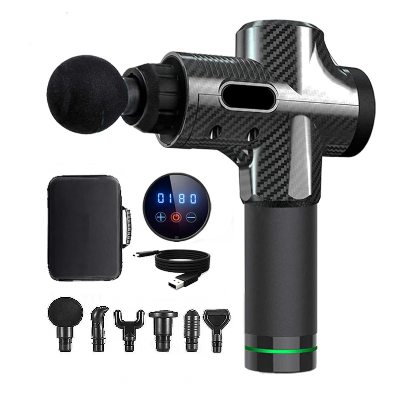 YOSYO YJ02 6-Head Percussion Massager Fascia Gun | Fascia Gun | Percussion Massager |  | Percussion Massagers | Fascia Guns | Muscle Massage Gun | Fascial Gun | Fascia Massage Gun | Fascial Massage Gun | Percussion Massage Gun | Portable Massage Gun | Percussion Gun | Deep Tissue Massage Gun | Electric Massage Gun | Percussion Guns | Muscle Recovery Massage Gun | Theragun | Buy Handheld Massage Gun Online Now at Myo Relief