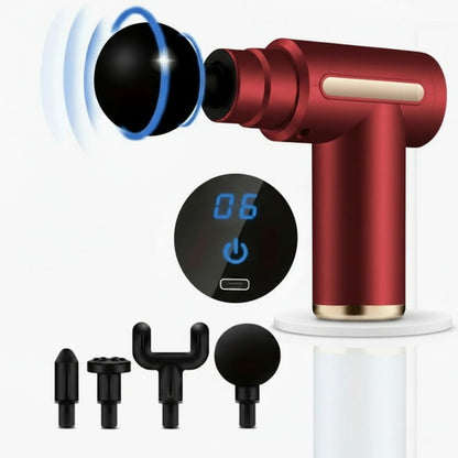 Stark Red Pro 4-Head Percussion Massager Fascia Gun | Fascia Gun | Percussion Massager | Percussion Massagers | Fascia Guns | Muscle Massage Gun | Fascial Gun | Fascia Massage Gun | Fascial Massage Gun | Percussion Massage Gun | Portable Massage Gun | Percussion Gun | Deep Tissue Massage Gun | Electric Massage Gun | Percussion Guns | Muscle Recovery Massage Gun | Theragun | Buy Handheld Massage Gun Online Now at Myo Relief