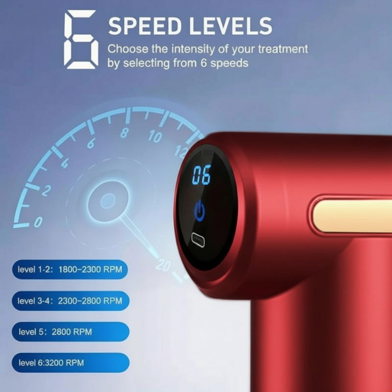 Stark Red Pro 4-Head Percussion Massager Fascia Gun | Fascia Gun | Percussion Massager | Percussion Massagers | Fascia Guns | Muscle Massage Gun | Fascial Gun | Fascia Massage Gun | Fascial Massage Gun | Percussion Massage Gun | Portable Massage Gun | Percussion Gun | Deep Tissue Massage Gun | Electric Massage Gun | Percussion Guns | Muscle Recovery Massage Gun | Theragun | Buy Handheld Massage Gun Online Now at Myo Relief