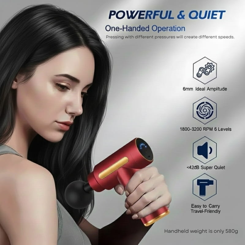 Stark Red Pro 4-Head Percussion Massager Fascia Gun | Fascia Gun | Percussion Massager | Percussion Massagers | Fascia Guns | Muscle Massage Gun | Fascial Gun | Fascia Massage Gun | Fascial Massage Gun | Percussion Massage Gun | Portable Massage Gun | Percussion Gun | Deep Tissue Massage Gun | Electric Massage Gun | Percussion Guns | Muscle Recovery Massage Gun | Theragun | Buy Handheld Massage Gun Online Now at Myo Relief